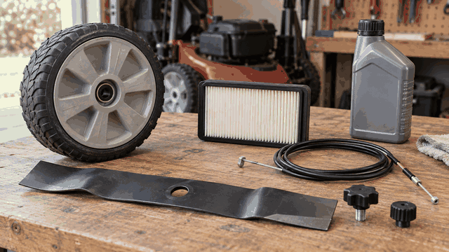 Lawn mower replacement and maintenance parts